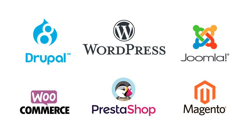 prix d'un site internet construit à partir de CMS, WordPress, Joomla, Prestashop.